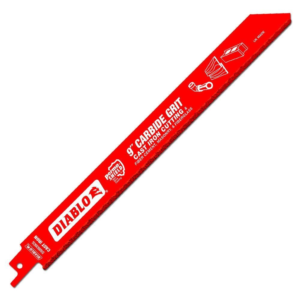 Diablo DS0930CGX 9" Carbide Grit Recip Blade for Cast Iron, Fiber Cement, Masonry, and Fiberglass (Single)