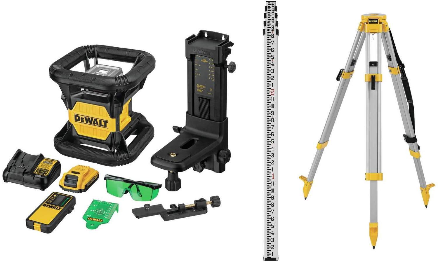 DeWalt DW079LGK 20V MAX Green Tough Rotary Laser Kit