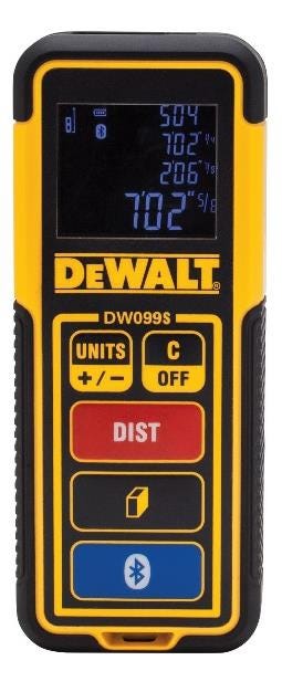 DeWALT DW099S Bluetooth 100-Foot Laser Distance Measurer