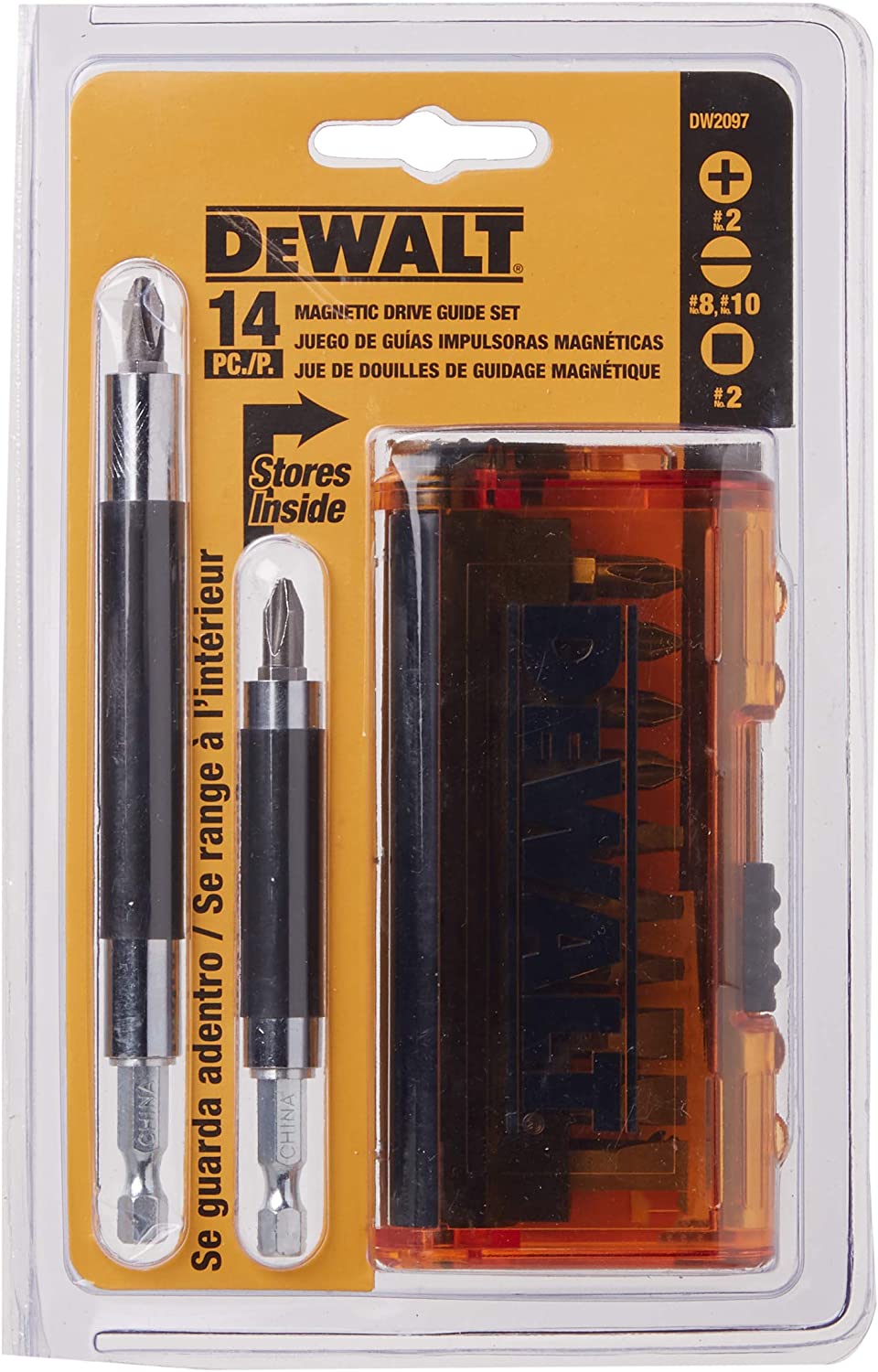 DeWalt DW2097CS 14-Piece Magnetic Drive Guide Set