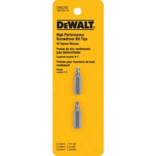 DeWalt DW2202 # 2 Square Recess Bit Tip, 2-Pack