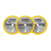 DeWalt DW3578P3 7-1/4 in. 24T Tungsten Carbide-Tipped Steel Circular Saw Blade (3-Pack)