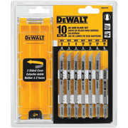DeWalt DW3741C T-shank Jig Saw Blade Set with case, 10-pieces