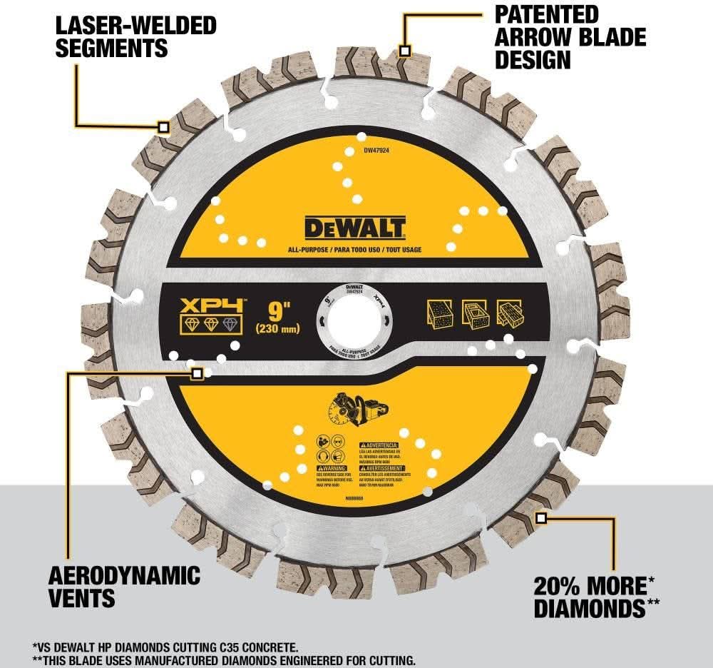 DeWalt DW47924 9IN Segmented XP4 All Purpose