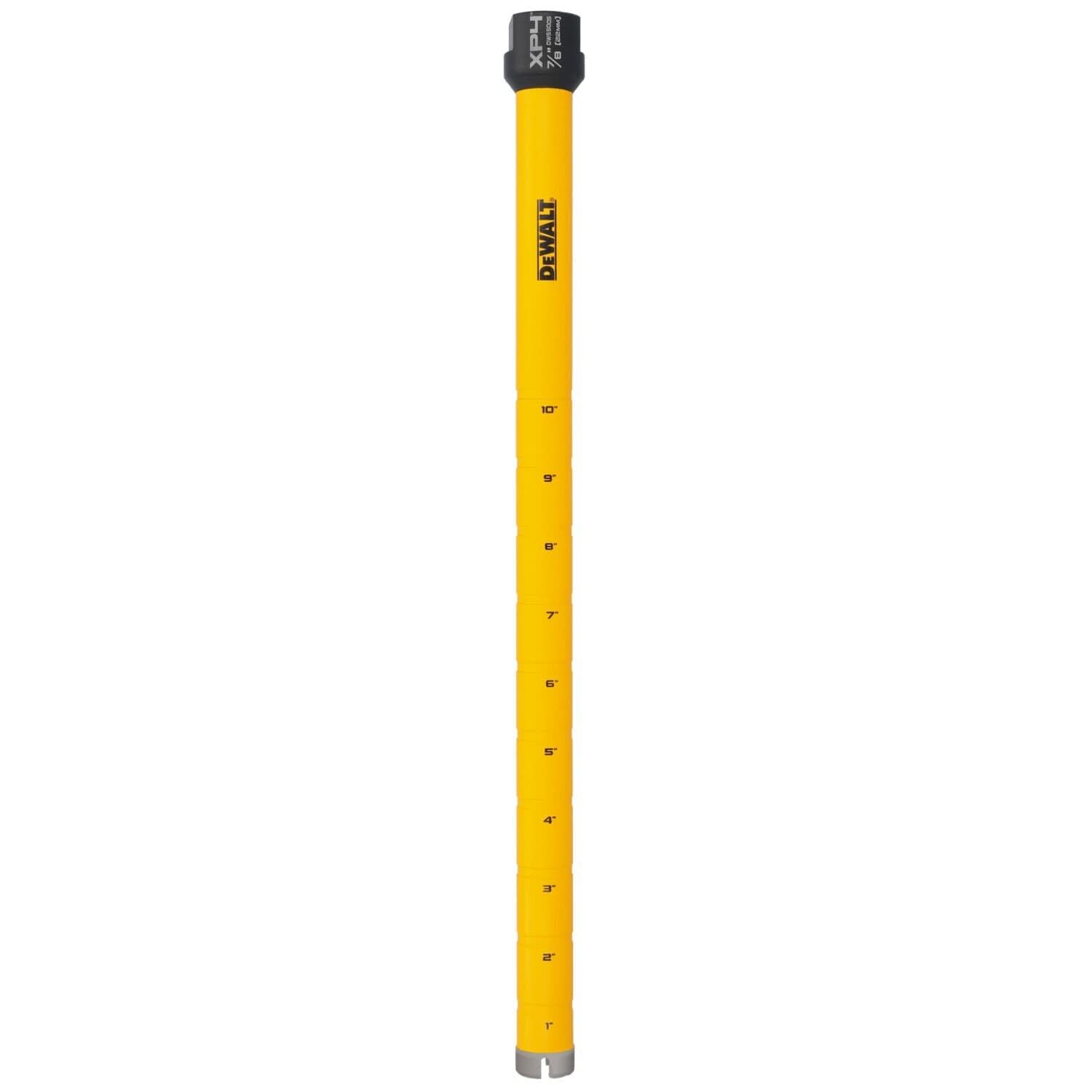 DeWalt DW55005 Diamond Core Drilling Bit, Crown Segment, 7/8 in. (Dia) x 14 in. (L), 5/8 in.-11 Thread