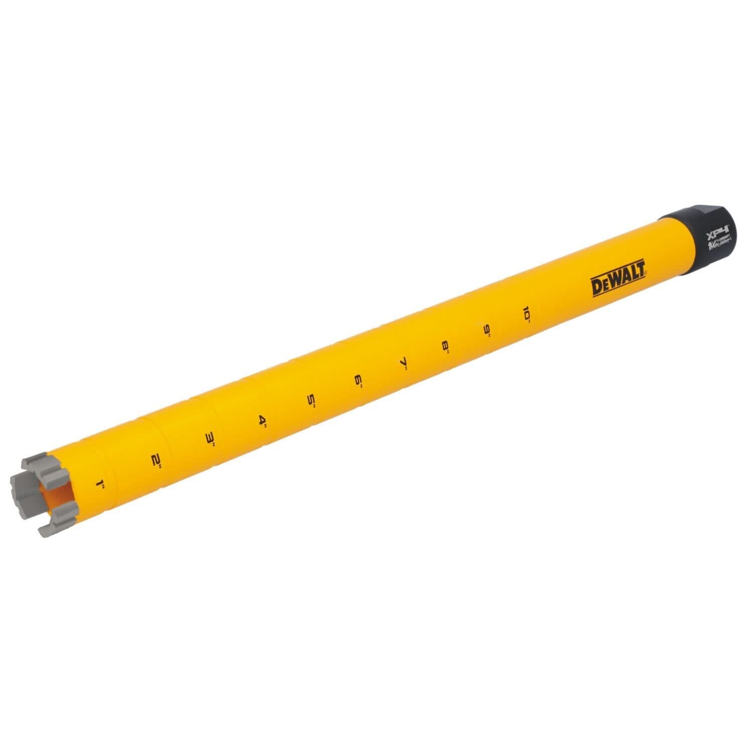 DeWalt DW55007 Diamond Core Drilling Bit, Turbo Segment, 1-1/8 in. (Dia) x 14 in. (L), 5/8 in.-11 Thread