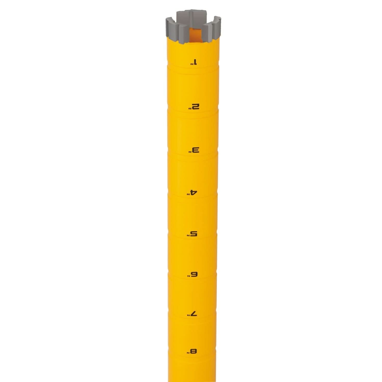 DeWalt DW55007 Diamond Core Drilling Bit, Turbo Segment, 1-1/8 in. (Dia) x 14 in. (L), 5/8 in.-11 Thread