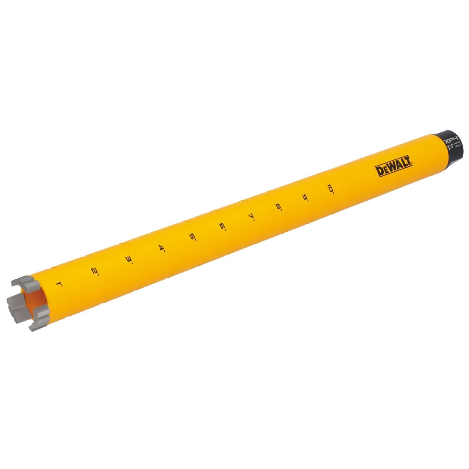 DeWalt DW55008 Diamond Core Drilling Bit, Turbo Segment, 1-1/4 in. (Dia) x 14 in. (L), 5/8 in.-11 Thread