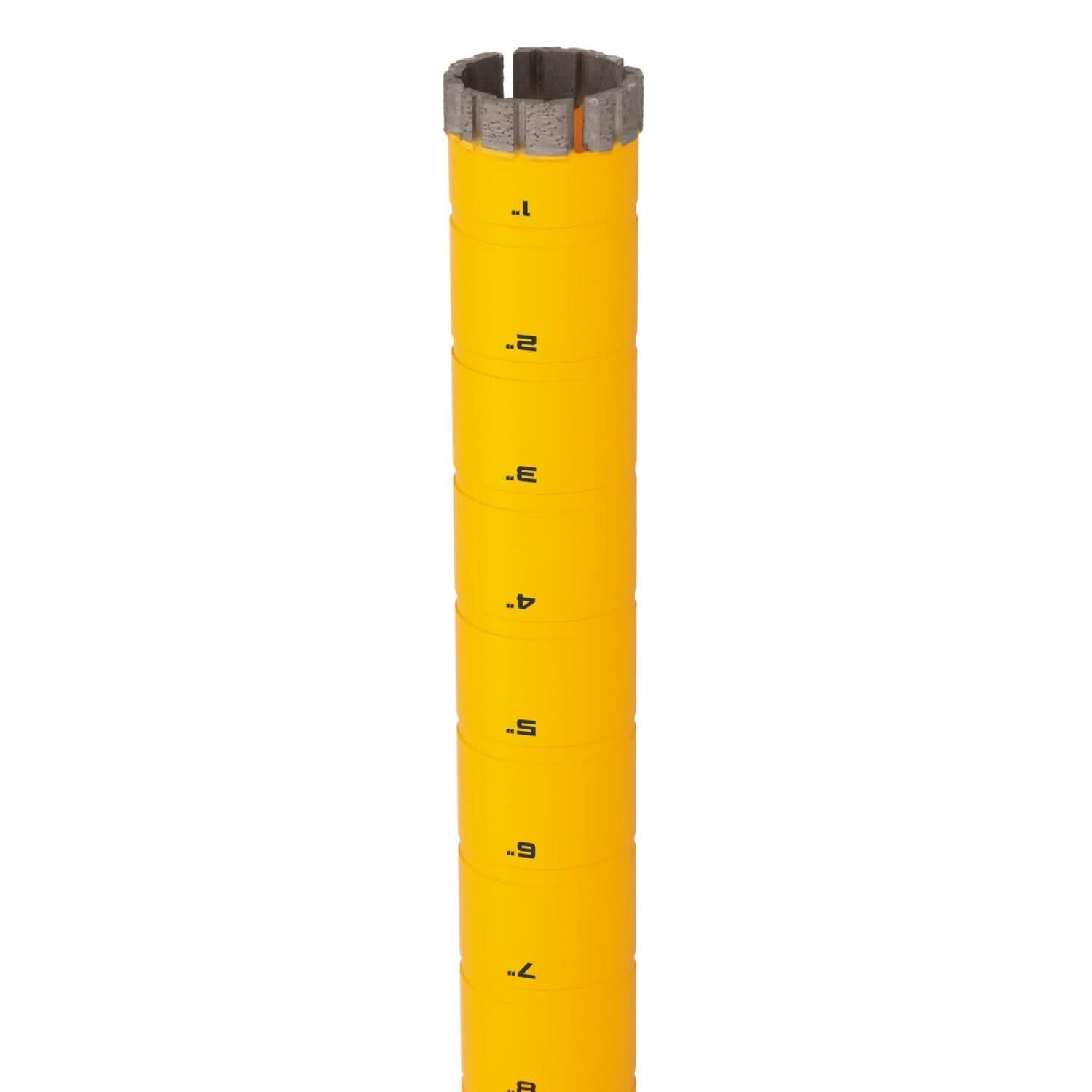 DeWalt DW55009 Diamond Core Drilling Bit, Turbo Segment, 1-3/8 in. (Dia) x 14 in. (L), 5/8 in.-11 Thread