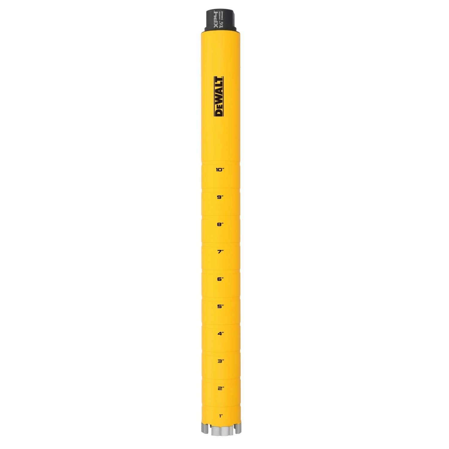 DeWalt DW55010 Diamond Core Drilling Bit, Turbo Segment, 1-1/2 in. (Dia) x 14 in. (L), 5/8 in.-11 Thread