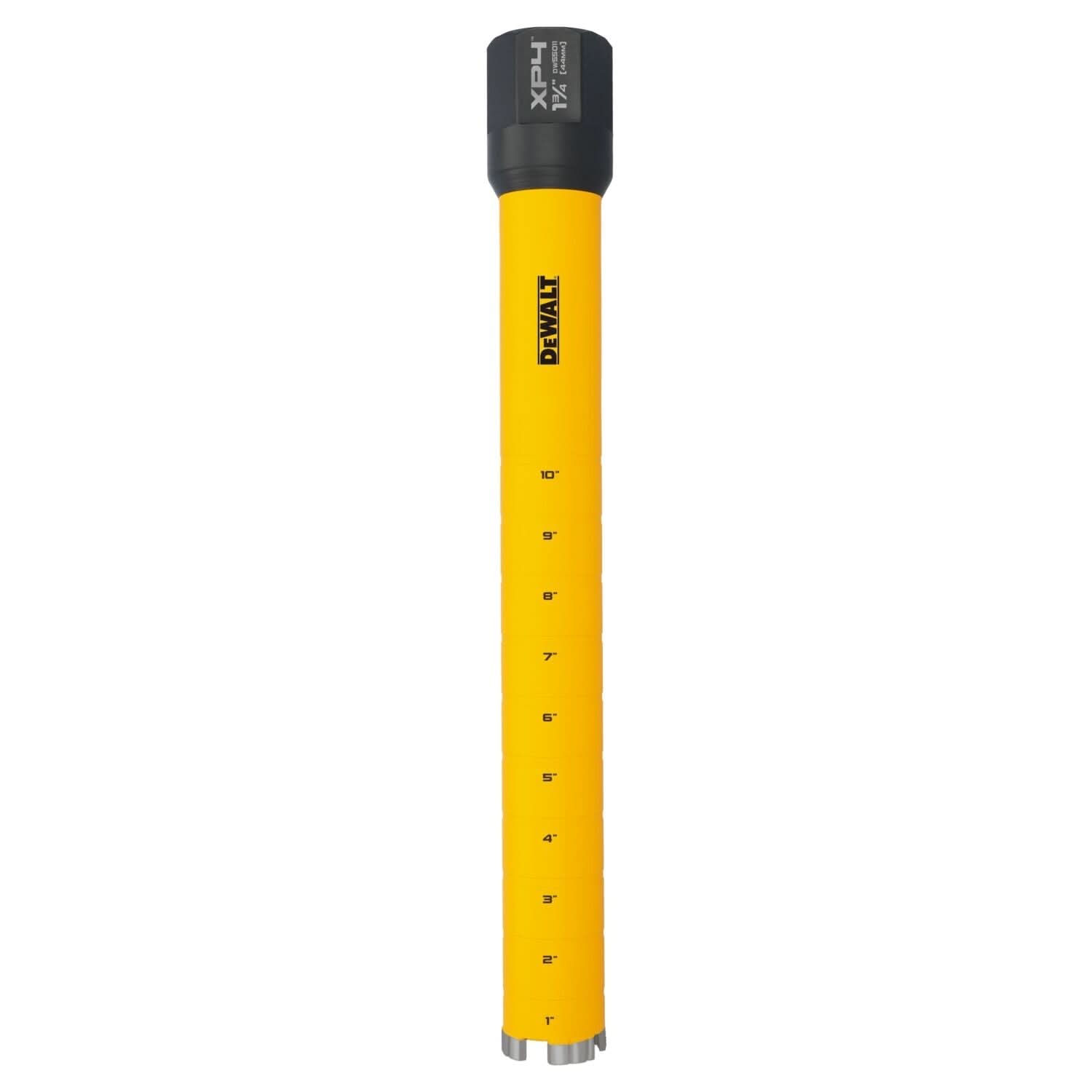 DeWalt DW55011 Diamond Core Drilling Bit, Turbo Segment, 1-3/4 in. (Dia) x 14 in. (L), 1-1/4 in.-7 Thread