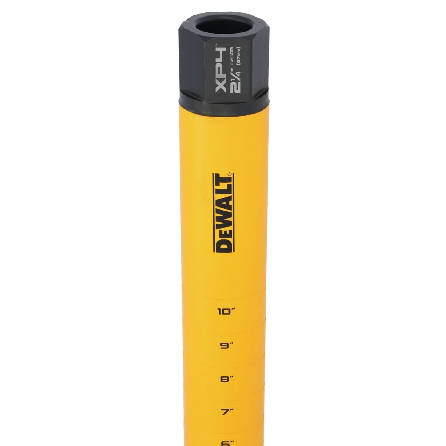 DeWalt DW55013 Diamond Core Drilling Bit, Turbo Segment, 2-1/4 in. (Dia) x 14 in. (L), 1-1/4 in.-7 Thread