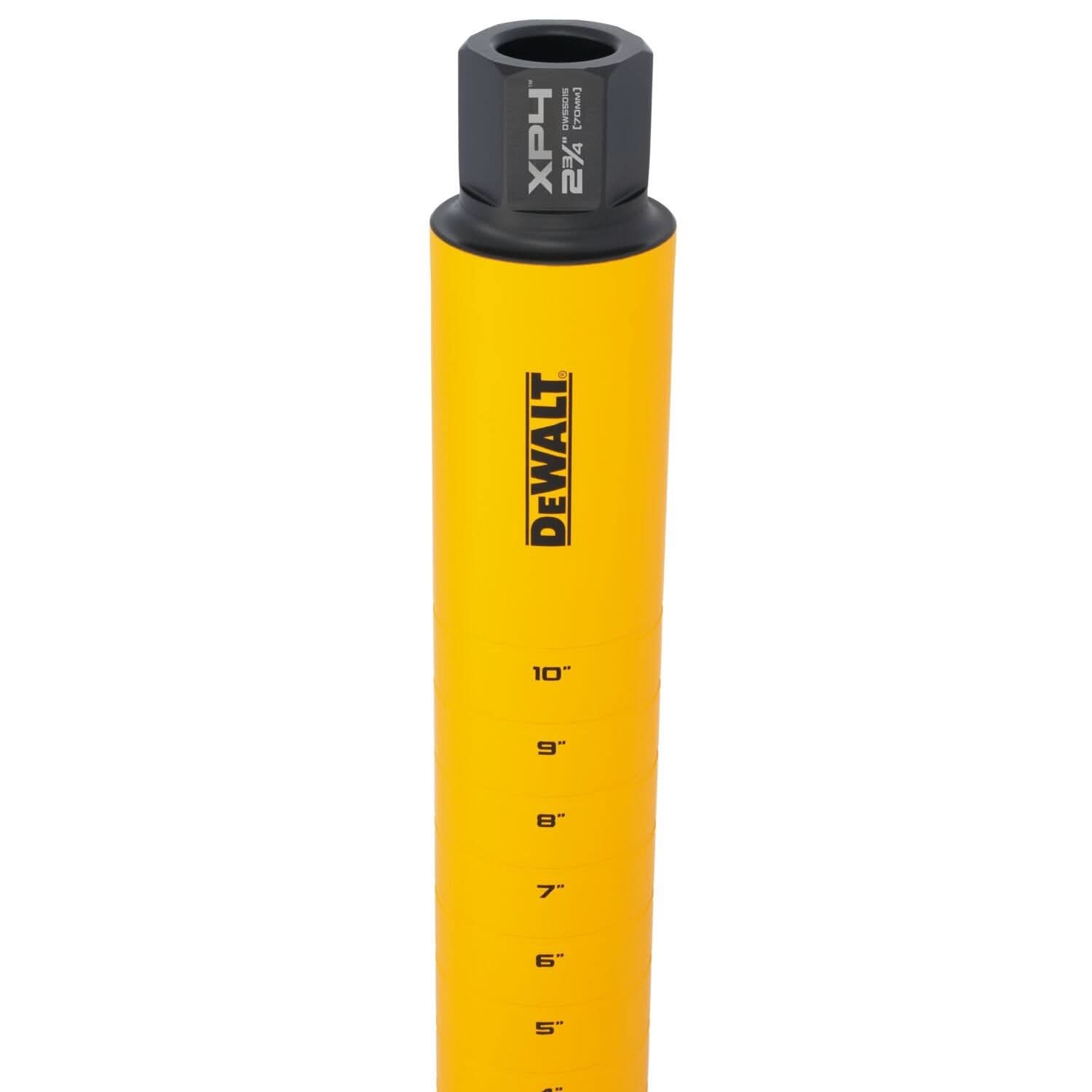 DeWalt DW55015 Diamond Core Drilling Bit, Turbo Segment, 2-3/4 in. (Dia) x 14 in. (L), 1-1/4 in.-7 Thread