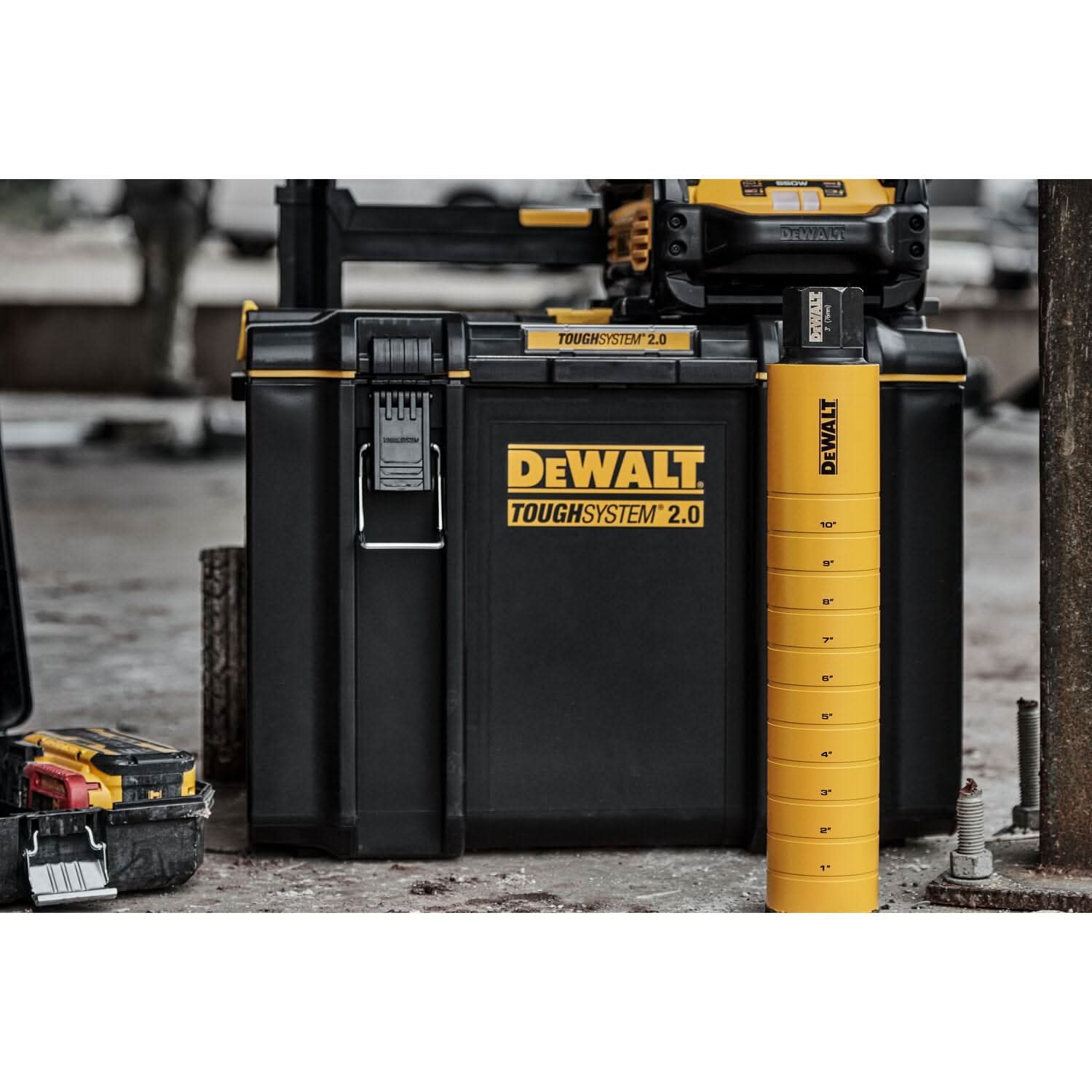 DeWalt DW55016 Diamond Core Drilling Bit, Turbo Segment, 3 in. (Dia) x 14 in. (L), 1-1/4 in.-7 Thread