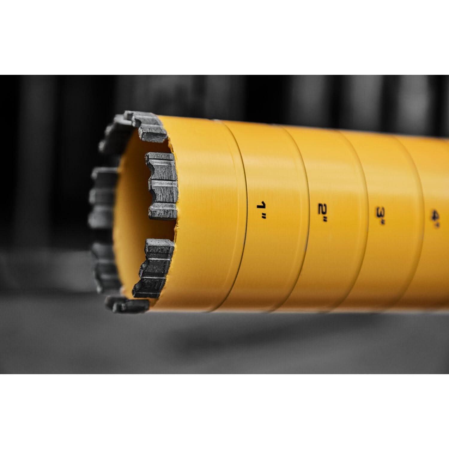 DeWalt DW55016 Diamond Core Drilling Bit, Turbo Segment, 3 in. (Dia) x 14 in. (L), 1-1/4 in.-7 Thread