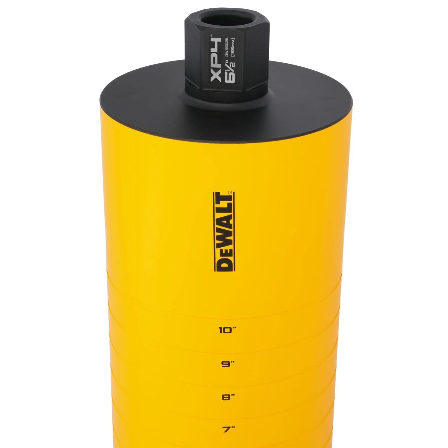 DeWalt DW55026 Diamond Core Drilling Bit, Turbo Segment, 6-1/2 in. (Dia) x 14 in. (L), 1-1/4 in.-7 Thread