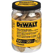 DeWALT DW6825 No. 20 Size Biscuits, 100-Pack