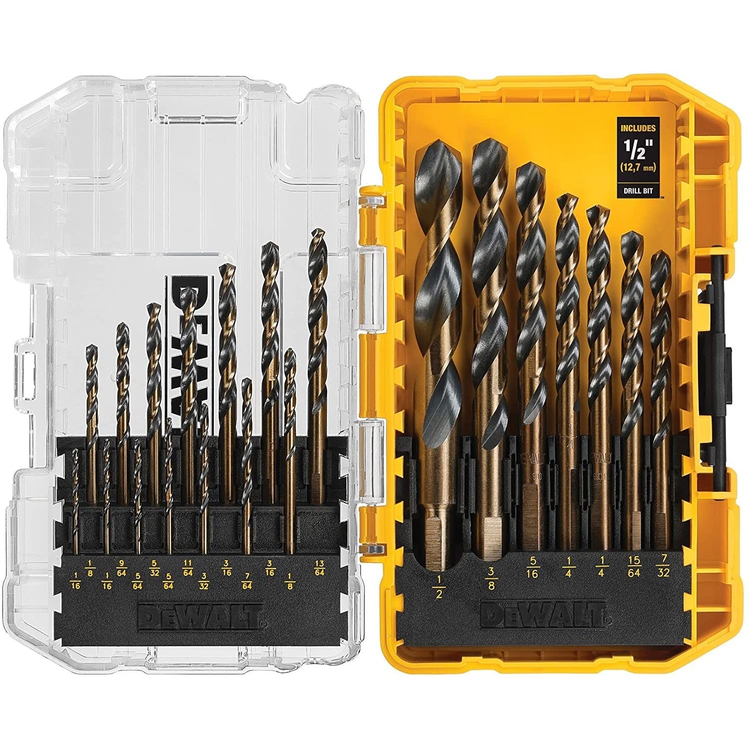 DeWalt DWA1181 21-Pack Black Oxide Twist Drill Bit Set