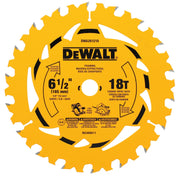 DeWalt DWA261218 6-1/2 in. 18T Carbide-Tipped Framing Saw Blade