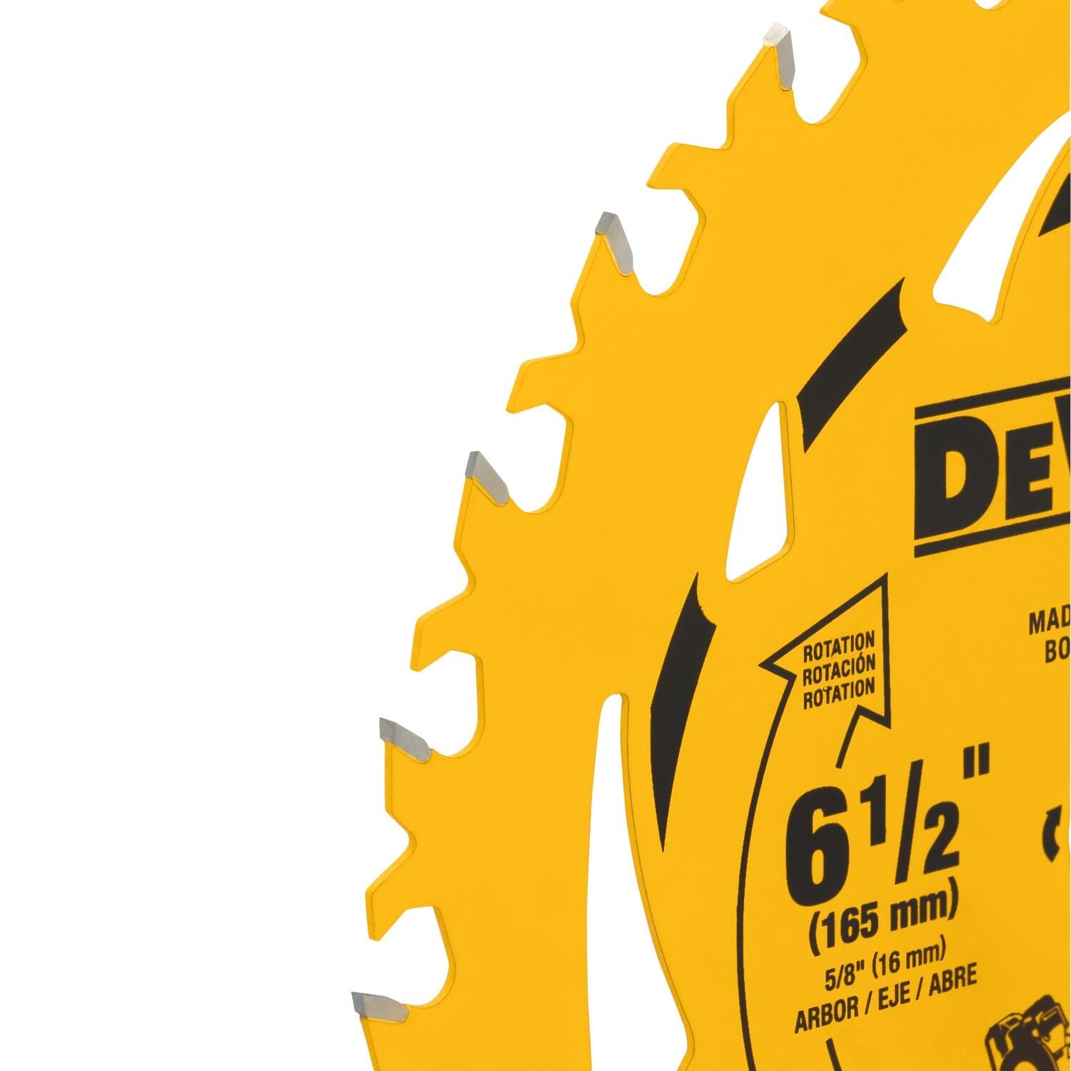 DeWalt DWA261224 6-1/2 in. 24T Carbide-Tipped Framing Saw Blade