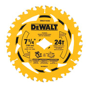 DeWalt DWA271424DB10 7-1/4 in. 24T Carbide-Tipped Faming Saw Blade, Diamond Arbor (10-Pack)