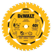 DeWalt DWA281440 8-1/4 in. 40T Carbide-Tipped Framing Saw Blade