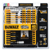 DeWalt DWA2T40IRSET 40-Piece FlexTorq Impact Ready Screwdriver Bit Set w/ Case