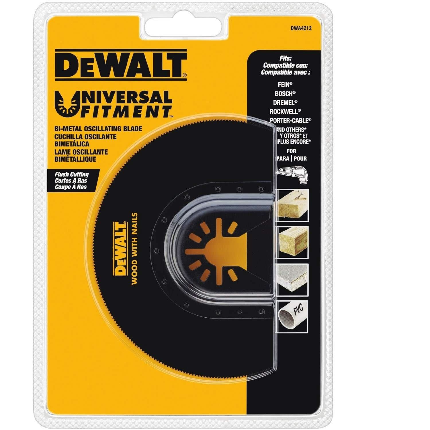 DeWalt DWA4212 Oscillating Flush Cut Blade