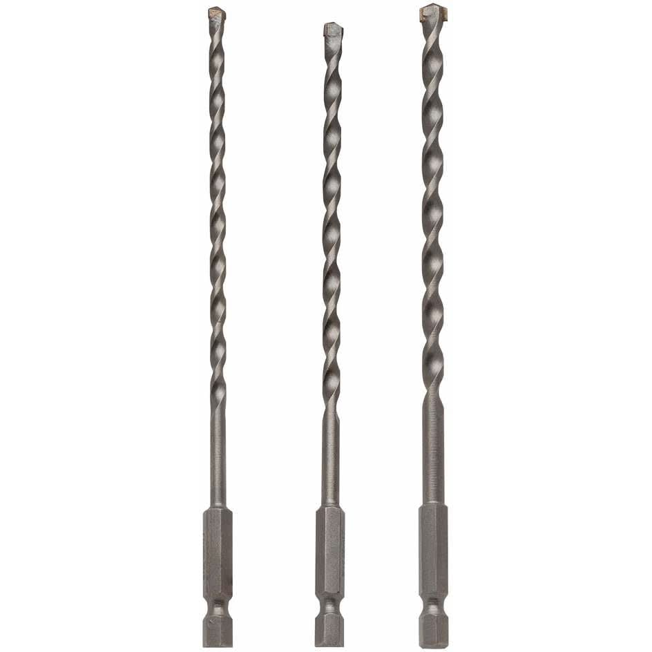 DeWalt DWA5103 3-Piece Impact Ready Masonry Bit Set