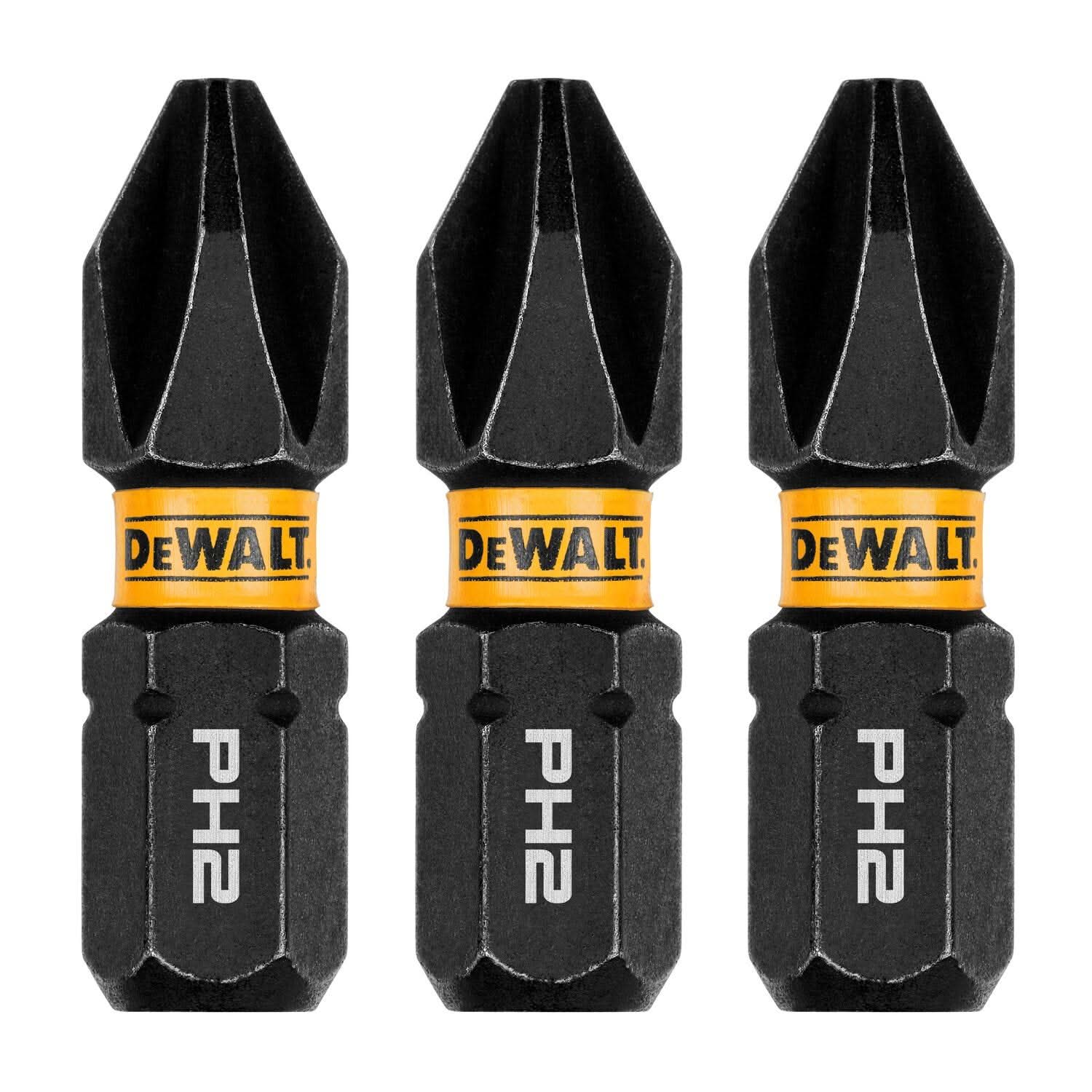 DeWalt DWAF1PH2IR3 FlexTorq Impact Ready Screwdriving Bit, PH2, 1 in. (3-Pack)