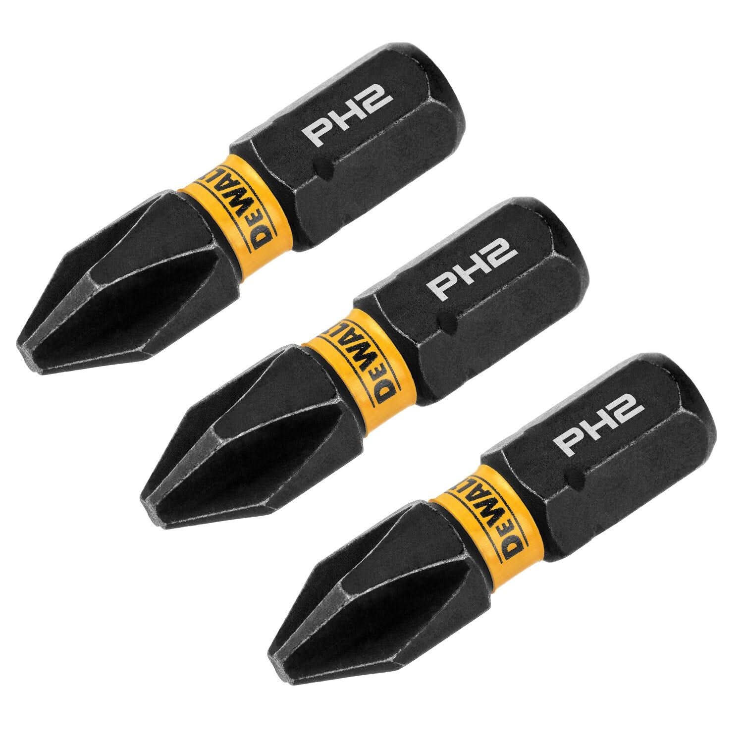 DeWalt DWAF1PH2IR3 FlexTorq Impact Ready Screwdriving Bit, PH2, 1 in. (3-Pack)
