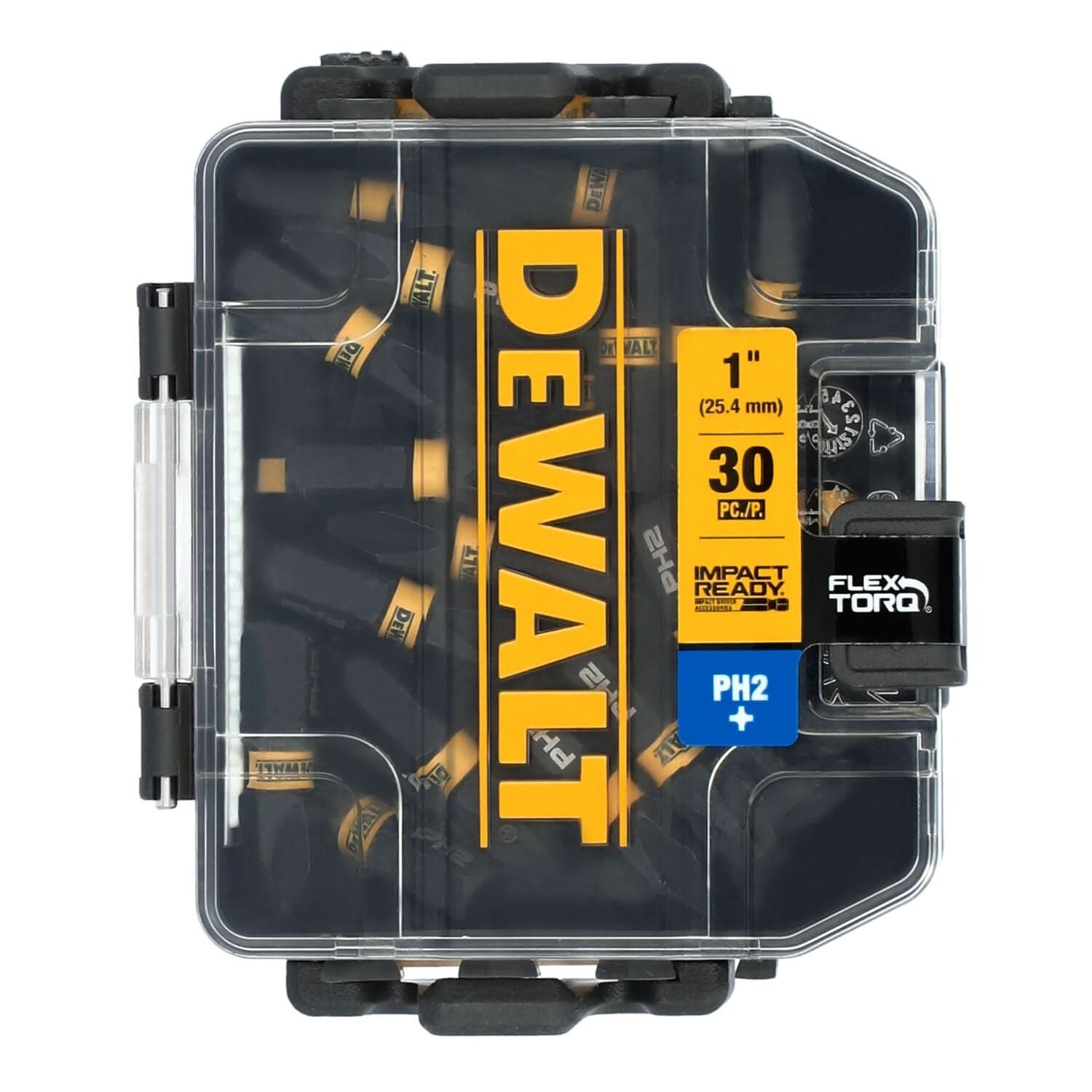 DeWalt DWAF1PH2IR30 FlexTorq Impact Ready Screwdriving Bit, PH2, 1 in. (30-Pack)