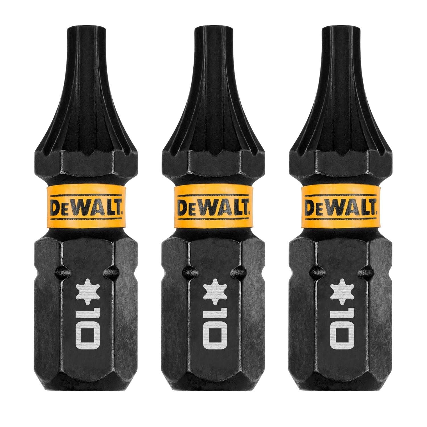 DeWalt DWAF1TX10IR3 FlexTorq Impact Ready Screwdriving Bit, T10, 1 in. (3-Pack)
