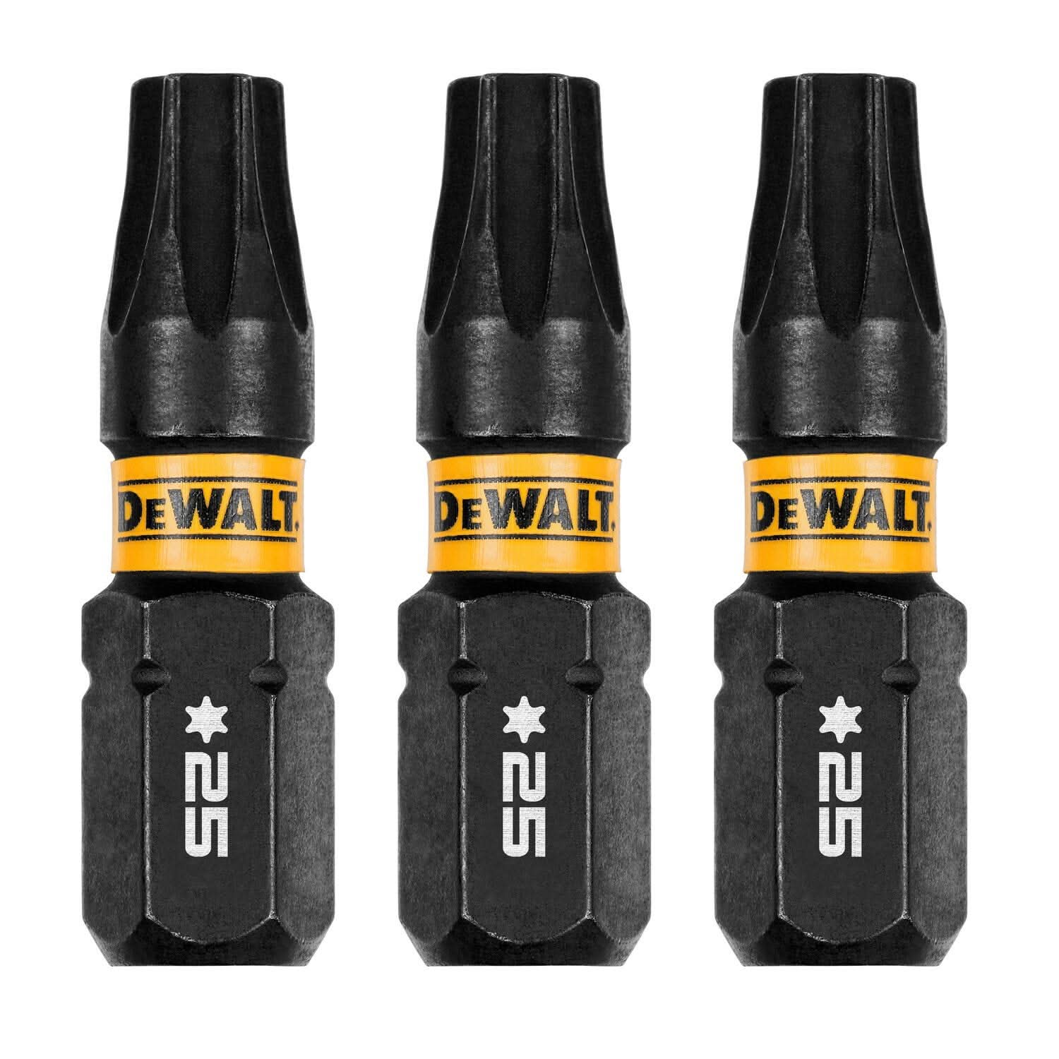 DeWalt DWAF1TX25IR3 FlexTorq Impact Ready Screwdriving Bit, T25, 1 in. (3-Pack)
