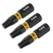 DeWalt DWAF1TX25IR3 FlexTorq Impact Ready Screwdriving Bit, T25, 1 in. (3-Pack)