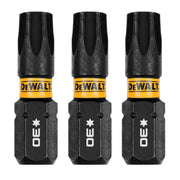 DeWalt DWAF1TX30IR3 FlexTorq Impact Ready Screwdriving Bit, T30, 1 in. (3-Pack)