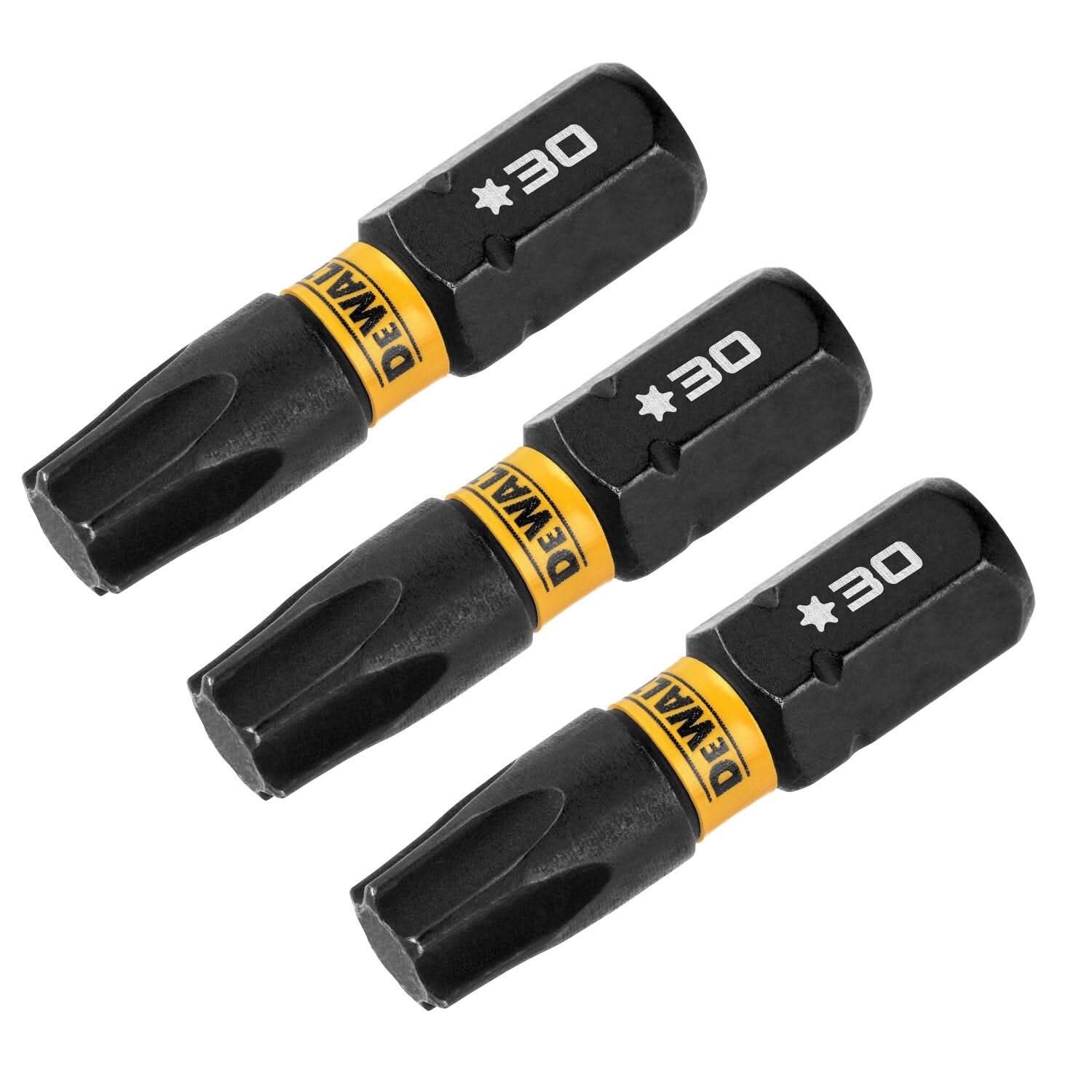 DeWalt DWAF1TX30IR3 FlexTorq Impact Ready Screwdriving Bit, T30, 1 in. (3-Pack)
