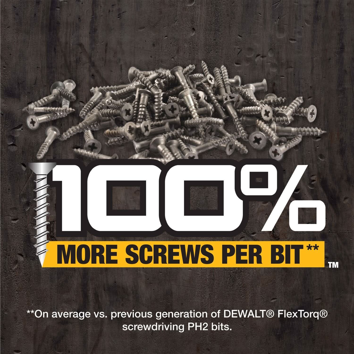 DeWalt DWAF2PH2IR3 FlexTorq Impact Ready Screwdriving Bit, PH2, 2-1/4 in. (3-Pack)