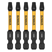 DeWalt DWAF2TX25IR5 FlexTorq Impact Ready Screwdriving Bit, T25, 2-1/4 in. (5-Pack)