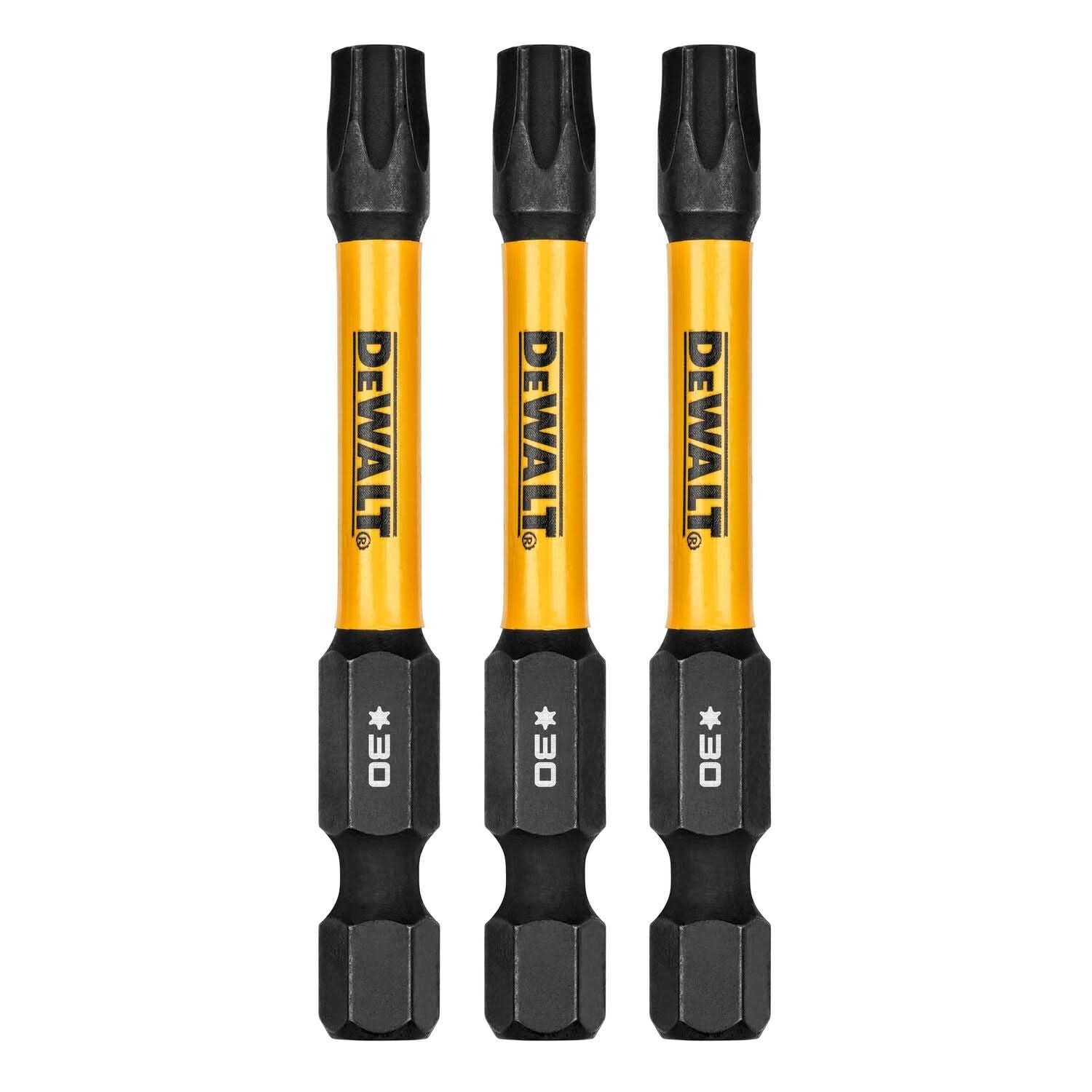 DeWalt DWAF2TX30IR3 FlexTorq Impact Ready Screwdriving Bit, T30, 2-1/4 in. (3-Pack)