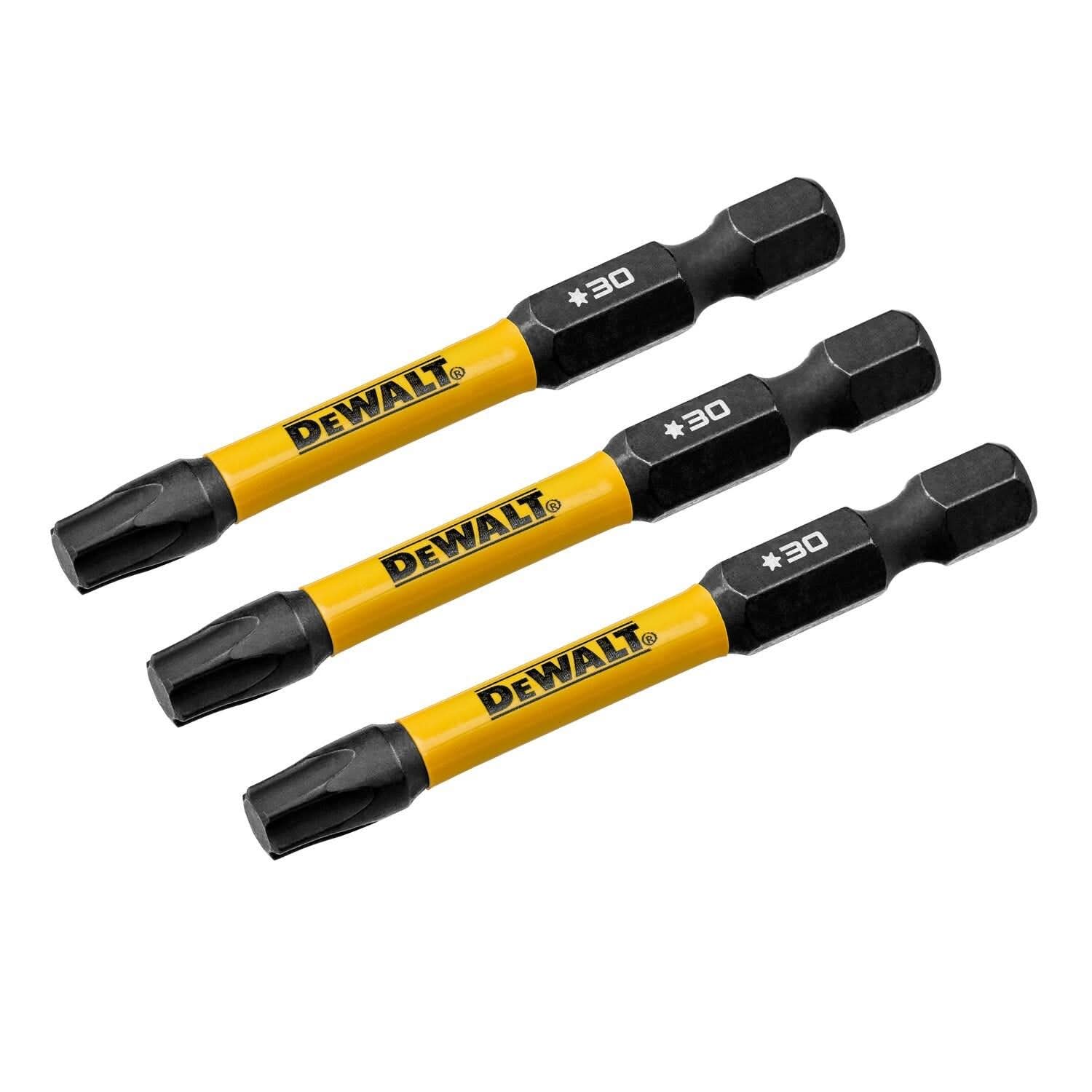 DeWalt DWAF2TX30IR3 FlexTorq Impact Ready Screwdriving Bit, T30, 2-1/4 in. (3-Pack)