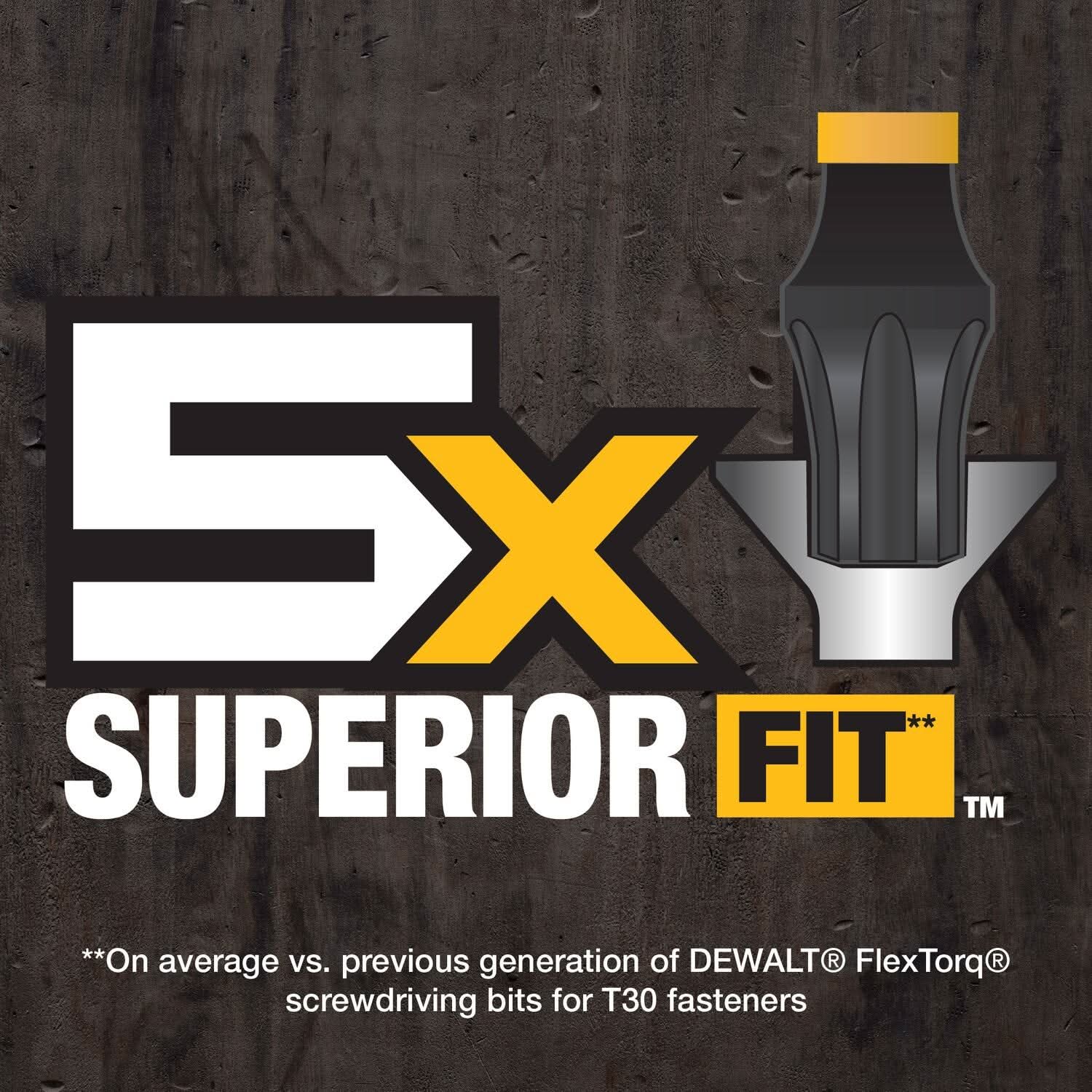DeWalt DWAF2TX30IR3 FlexTorq Impact Ready Screwdriving Bit, T30, 2-1/4 in. (3-Pack)