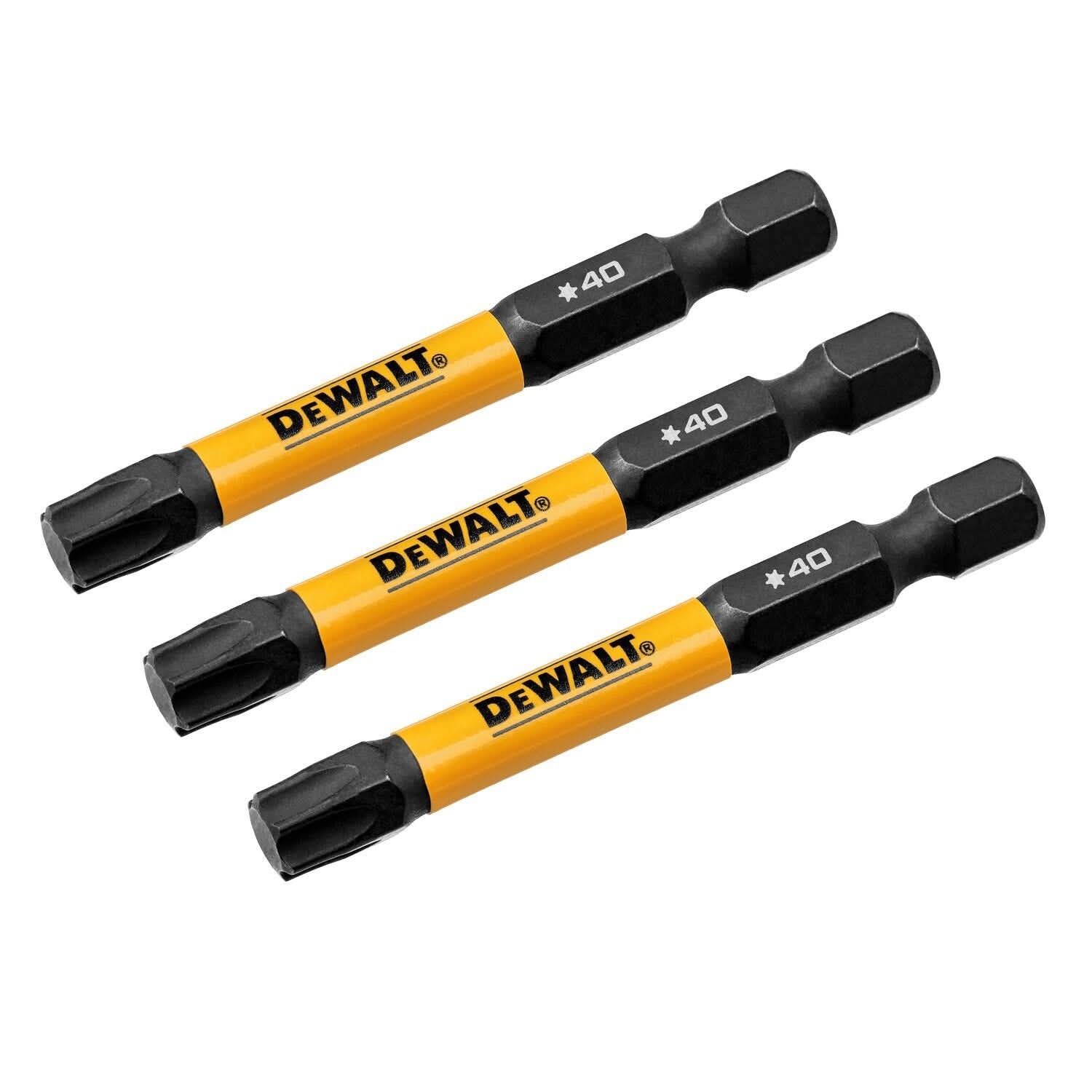 DeWalt DWAF2TX40IR3 FlexTorq Impact Ready Screwdriving Bit, T40, 2-1/4 in. (3-Pack)