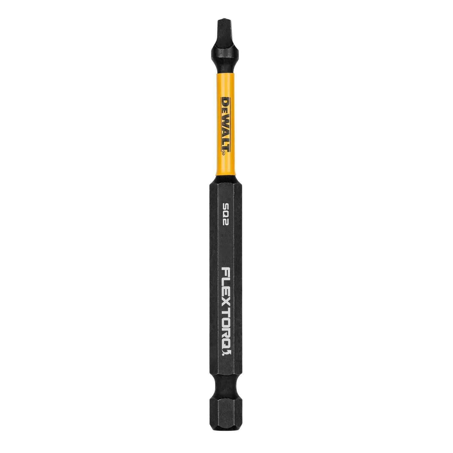 DeWalt DWAF3SQ2IR FlexTorq Impact Ready Screwdriving Bit, SQ2, 3-1/2 in.