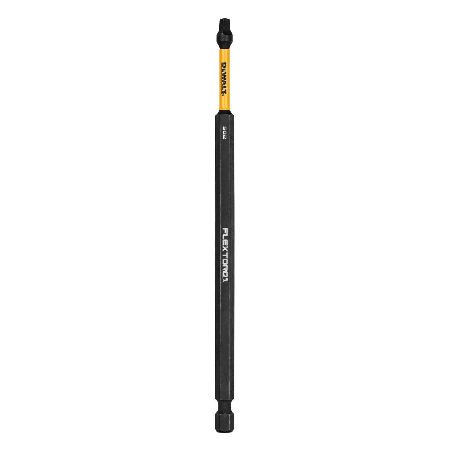 DeWalt DWAF6SQ2IR FlexTorq Impact Ready Screwdriving Bit, SQ2, 6 in.