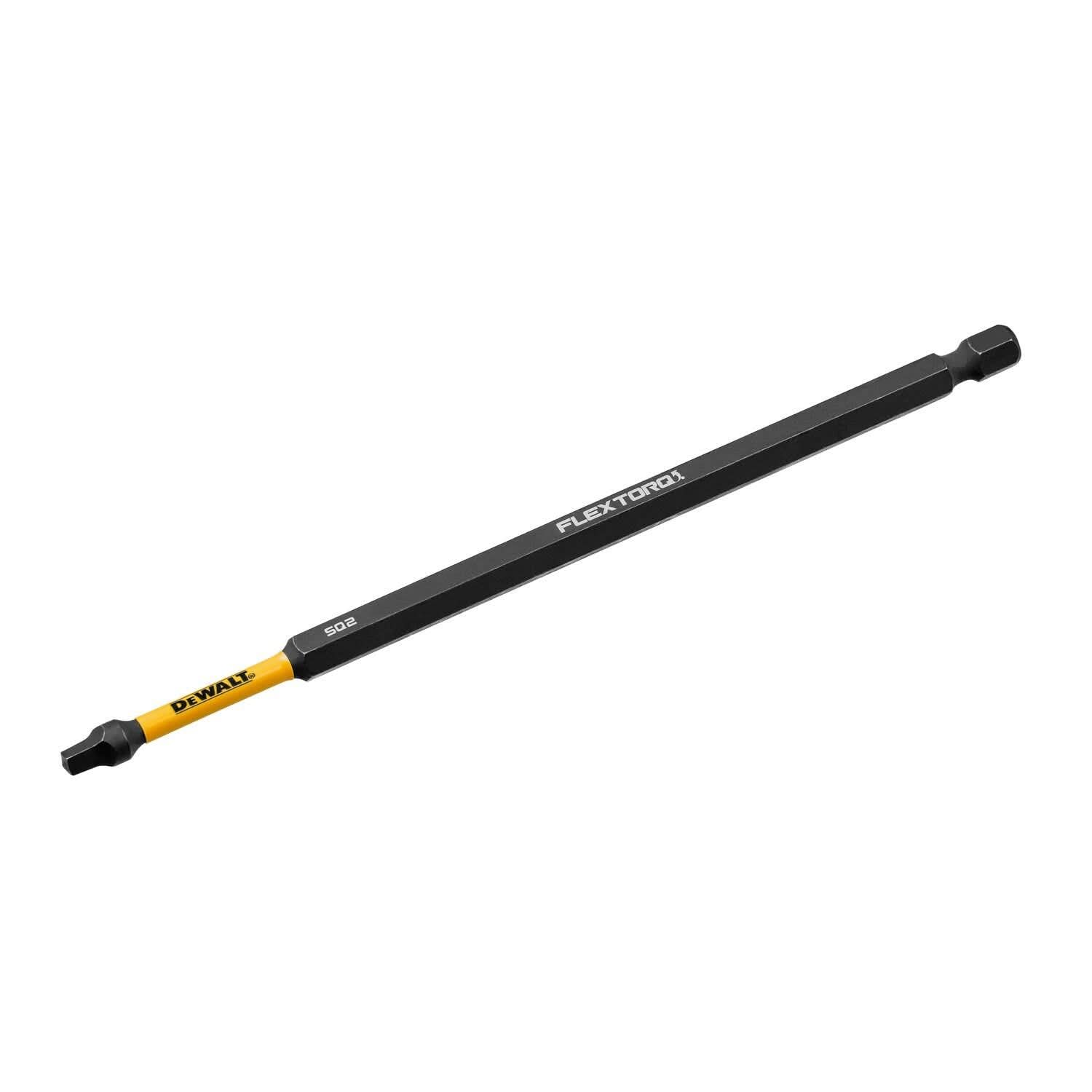 DeWalt DWAF6SQ2IR FlexTorq Impact Ready Screwdriving Bit, SQ2, 6 in.