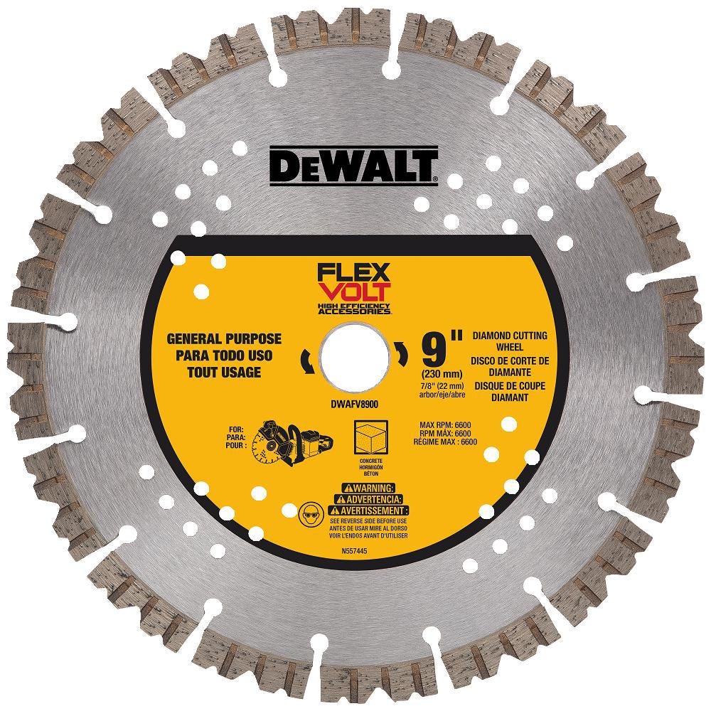 DeWalt DWAFV8900 9-Inch FLEXVOLT Diamond Cutting Wheel (PROMO)