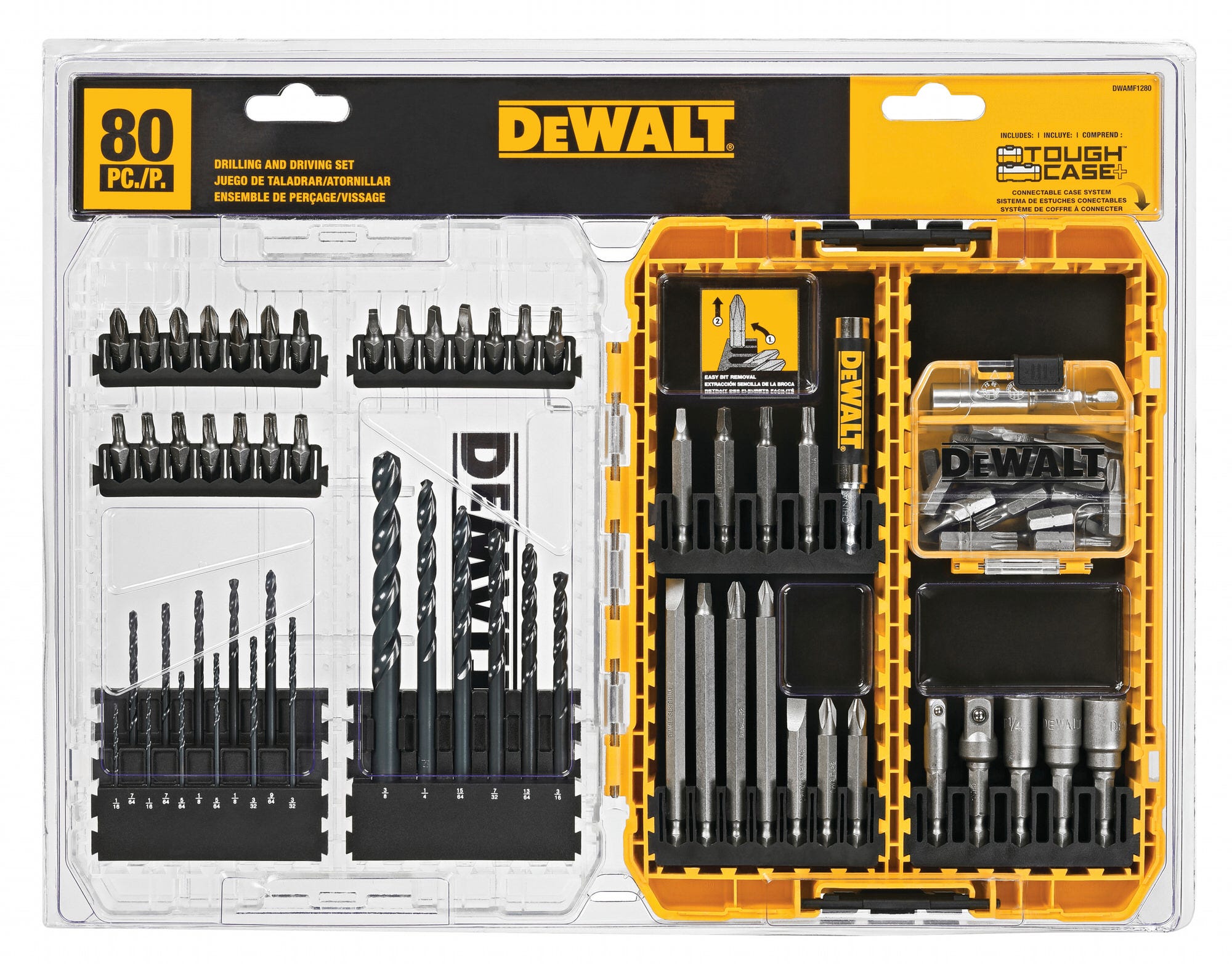 DeWalt DWAMF1280 Pro Drilling/Driving Set, 80-Pieces – Tool Nut