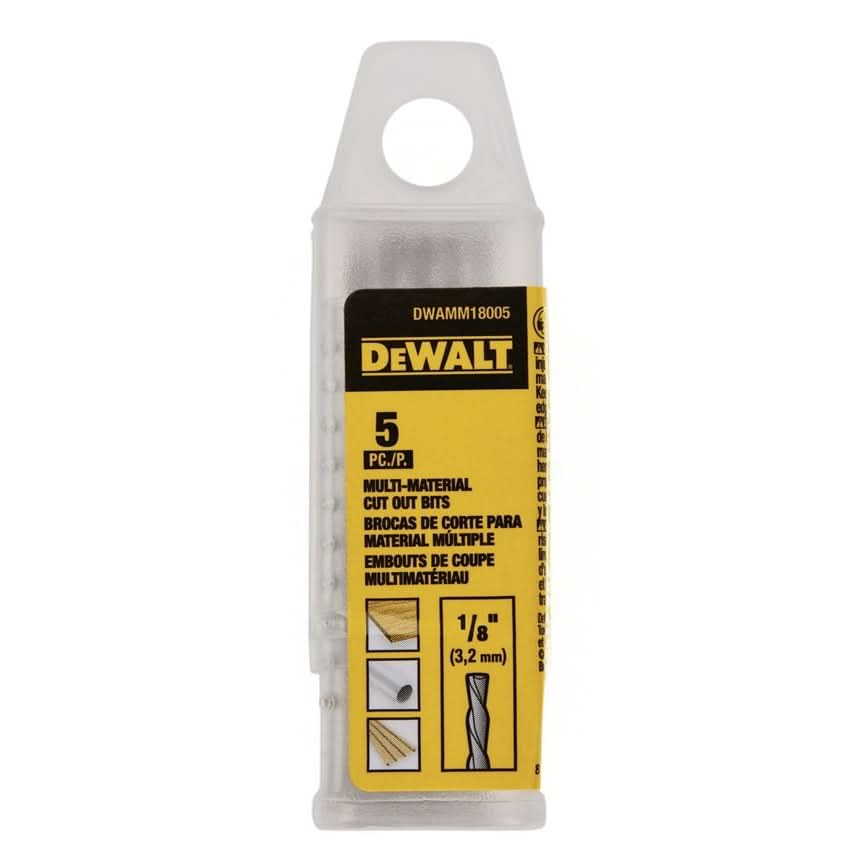Dewalt DWAMM18005 1/8 Multi-Material - 5-Pack