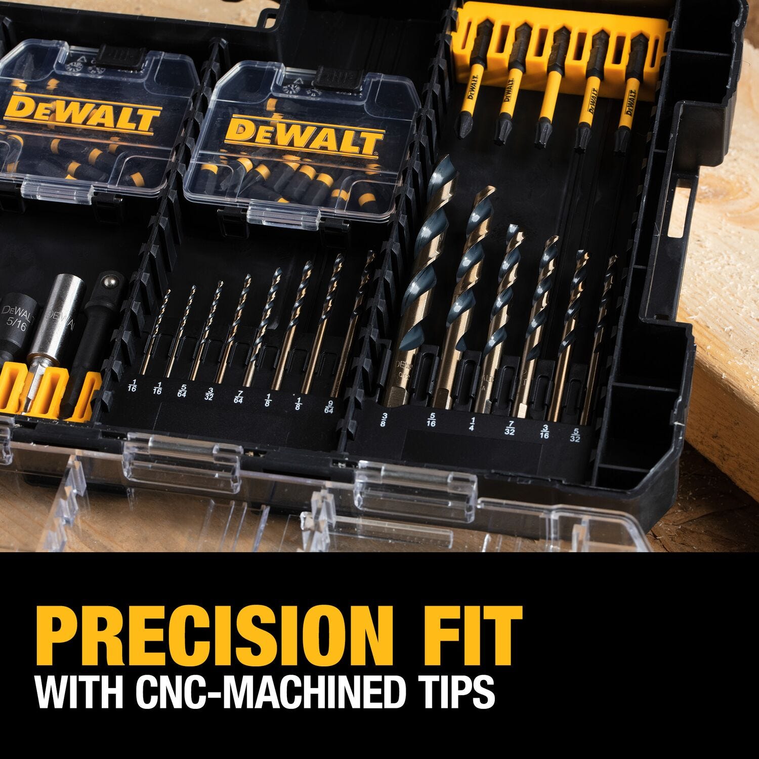 DeWalt DWANGFT100SET 100-Piece FlexTorq Impact Ready Screwdriving Bit Set w/ Case